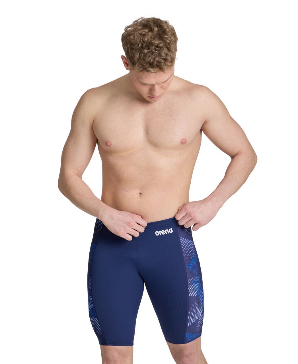 MEN'S ARENA HALFTONE SWIM JAMMER/NAVY TEAM NAVY ERKEK MAYOSU
