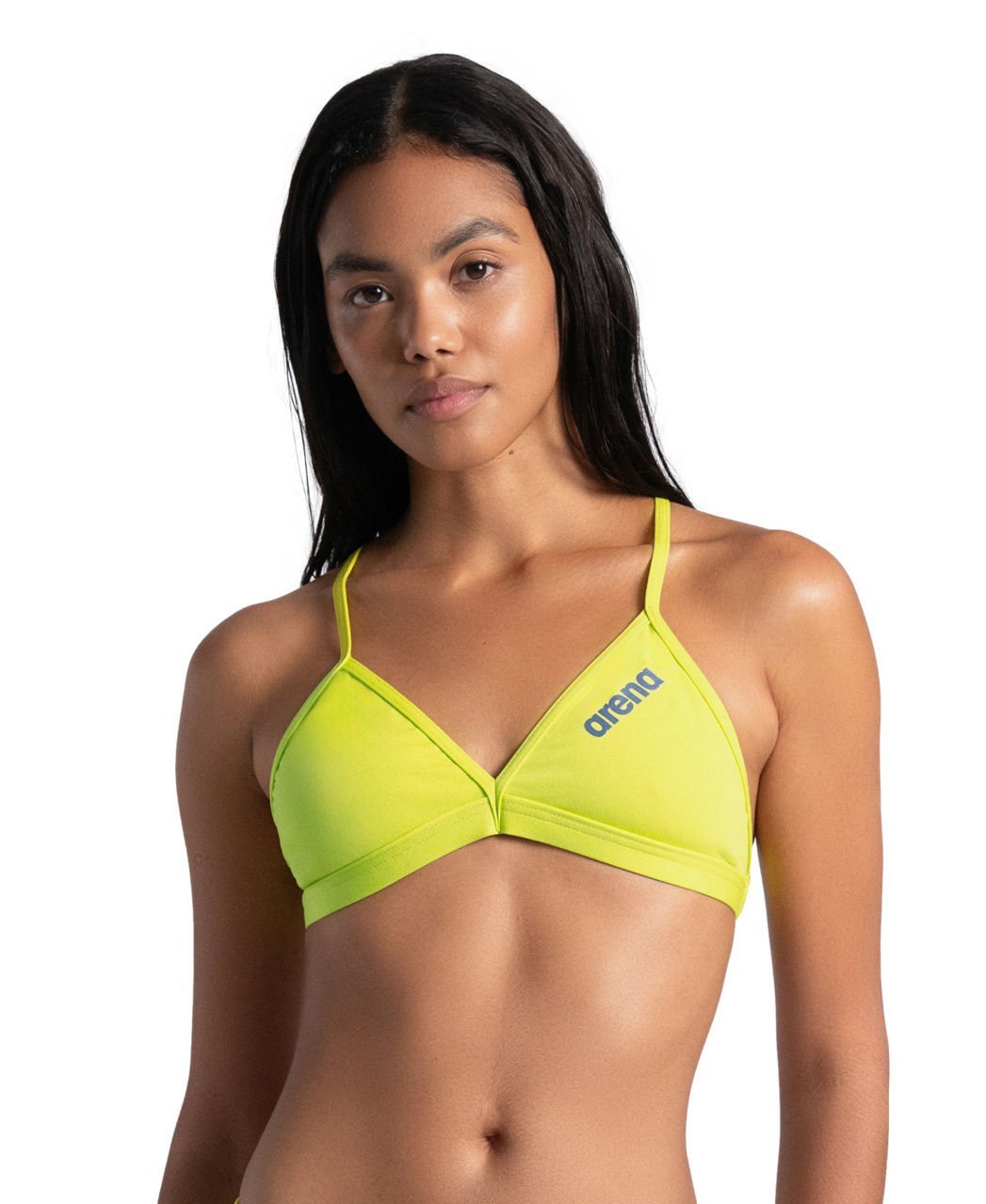 WOMEN'S TEAM SWIM TOP TIE BACK SOLID/SOFT GREEN BİKİNİ ÜSTÜ