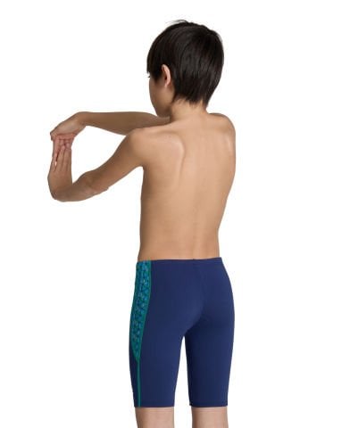 BOY'S ARENA STARFISH SWIM JAMMER/ NAVY-TURQUOISE MULTI
