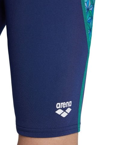 BOY'S ARENA STARFISH SWIM JAMMER/ NAVY-TURQUOISE MULTI