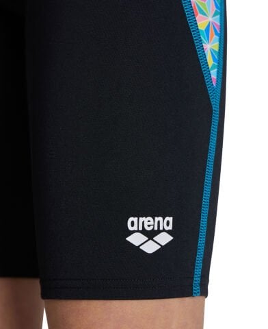 BOY'S ARENA STARFISH SWIM JAMMER / BLACK-WHITE MULTI