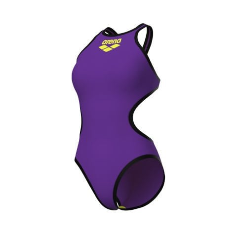W ARENA ONE BIGLOGO ONE PIECE/PLUM-BLACK KADIN YÜZME MAYOSU