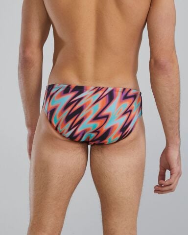 TYR Men's Brief - Disarray/ ORANGE MULTI erkek mayosu