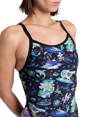 WOMEN'S ARENA FUN PLANET SWIMSUIT SUPER FLY BACK KADIN MAYOSU