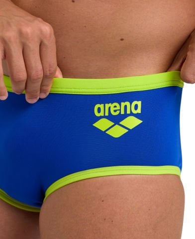 M ARENA ONE 12 CM SWIM BRIEFS BIG LOGO ERKEK YÜZÜCÜ MAYOSU / NEON BLUE-SOFT GREEN