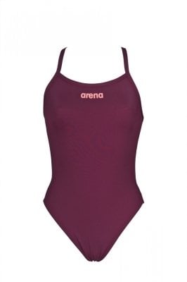 W SOLID LIGHTECH HIGH  KADIN YÜZÜCÜ MAYOSU/ RED WINE SHINY PINK (F32/12-13, F34/14-15 YAS KARŞILIĞIDIR.)