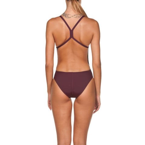 W SOLID LIGHTECH HIGH  KADIN YÜZÜCÜ MAYOSU/ RED WINE SHINY PINK (F32/12-13, F34/14-15 YAS KARŞILIĞIDIR.)