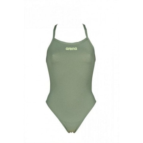 W SOLID LIGHTECH HIGH KADIN YÜZÜCÜ MAYOSU / ARMY-SHINY GREEN