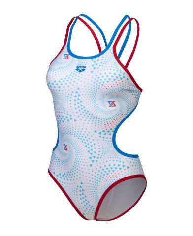 WOMENS ARENA ONE FIREFLOW DOUBLE CROSS/RED--BLUE RIVER-WHITE MULTI KADIN MAYOSU