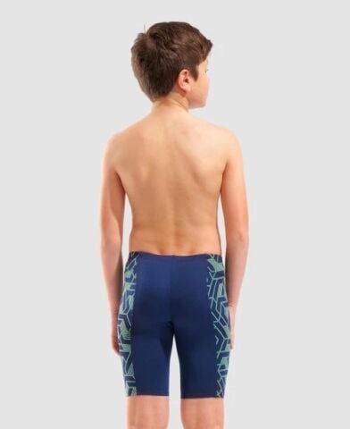 BOY'S ARENA ESCAPE SWIM JAMMER/NAVY-TEAM BLUE GREEN
