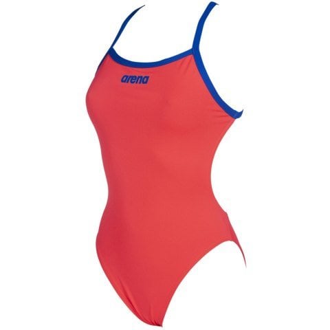 W SOLID LIGHTECH HIGH  L KADIN YÜZÜCÜ MAYOSU / FLUO RED- NEON BLUE