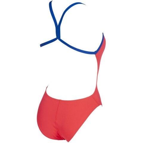 W SOLID LIGHTECH HIGH  L KADIN YÜZÜCÜ MAYOSU / FLUO RED- NEON BLUE