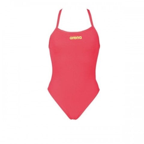 W SOLID LIGHTECH HIGH L KADIN YÜZÜCÜ MAYOSU   / FLUO RED SOFT GREEN