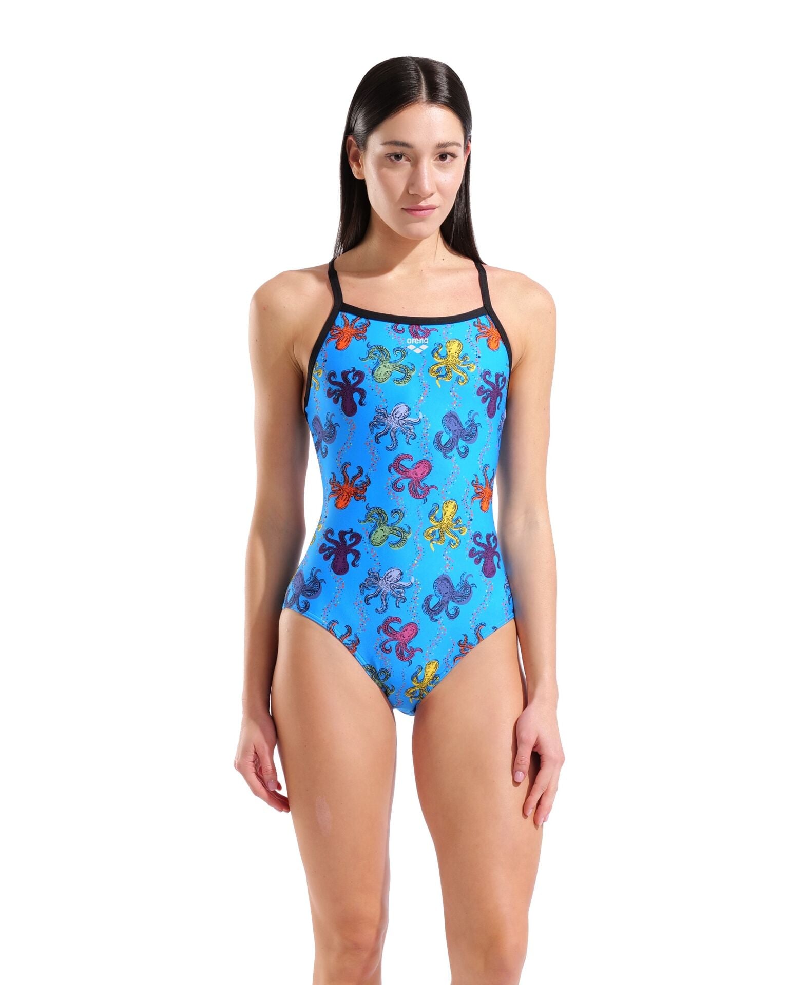 W ARENA OCTOPUS SWIMSUIT LIGHTDROP BACK Kadın Mayosu