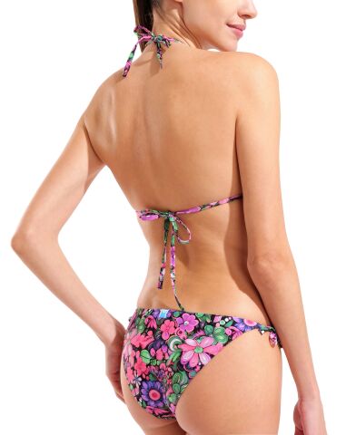 W ARENA WATER PRINT BIKINI TRIANGLE FLOWER Kadın Bikini Takımı