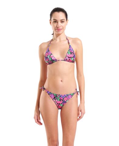 W ARENA WATER PRINT BIKINI TRIANGLE FLOWER Kadın Bikini Takımı