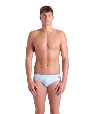MENS ARENA FIREFLOW SWIM BRIEFS/WHITE MULTI ERKEK MAYOSU