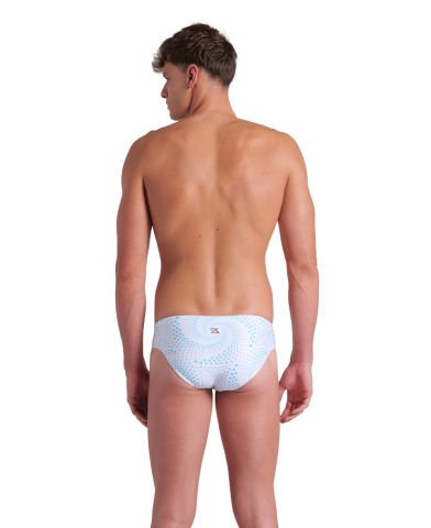 MENS ARENA FIREFLOW SWIM BRIEFS/WHITE MULTI ERKEK MAYOSU