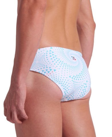 MENS ARENA FIREFLOW SWIM BRIEFS/WHITE MULTI ERKEK MAYOSU