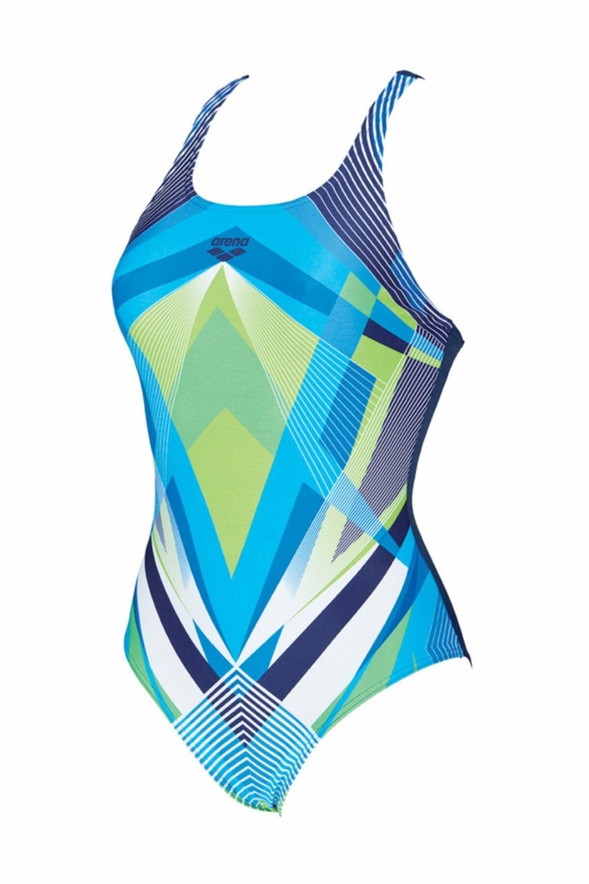 W ENGINEERED ONE PIECE SWIM PRO BACK L KADIN YÜZÜCÜ MAYOSU /  TURQUOISE NAVY