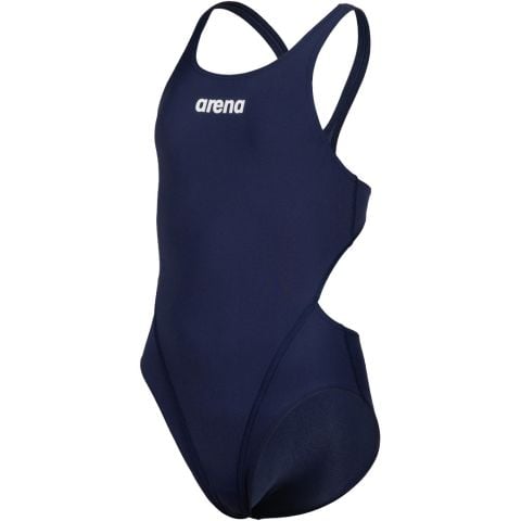 G TEAM SWIMSUIT SWIM TECH SOLID  KIZ ÇOCUK YÜZÜCÜ MAYOSU / NAVY-WHITE