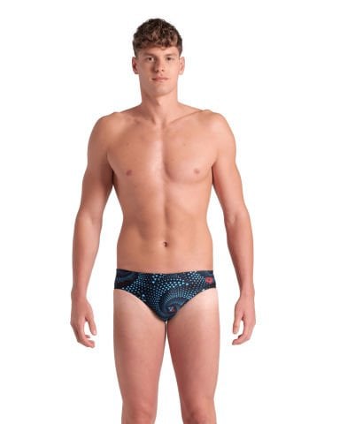 MENS ARENA FIREFLOW SWIM BRIEFS/BLACK MULTI ERKEK MAYOSU
