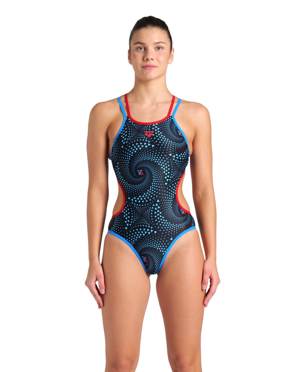 WOMENS ARENA ONE FIREFLOW DOUBLE CROSS/BLUE RIVER-RED-BLACK MULTI KADIN MAYOSU