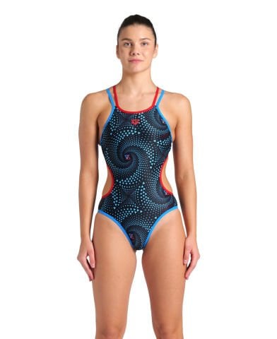 WOMENS ARENA ONE FIREFLOW DOUBLE CROSS/BLUE RIVER-RED-BLACK MULTI KADIN MAYOSU