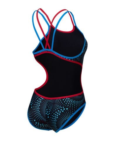 WOMENS ARENA ONE FIREFLOW DOUBLE CROSS/BLUE RIVER-RED-BLACK MULTI KADIN MAYOSU