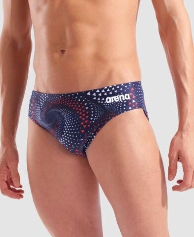 MEN'S ARENA FIREFLOW SWIM BRIEFS/TEAM REDWHITEBLUE