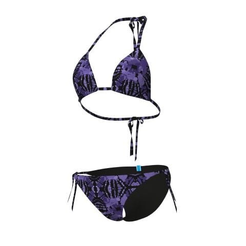 W ARENA WATER PRINT BIKINI TRIANGLE BATIK Kadın Bikini Takımı