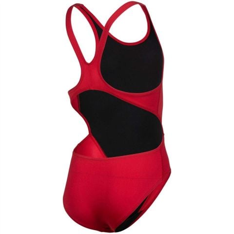 G TEAM SWIMSUIT SWIM TECH SOLID  KIZ ÇOCUK YÜZÜCÜ MAYOSU/ RED-WHITE