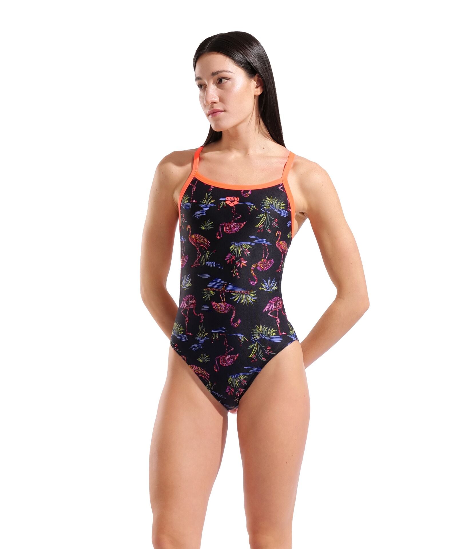 W ARENA FLAMINGO SWIMSUIT CHALLENGE BACK Kadın Mayosu