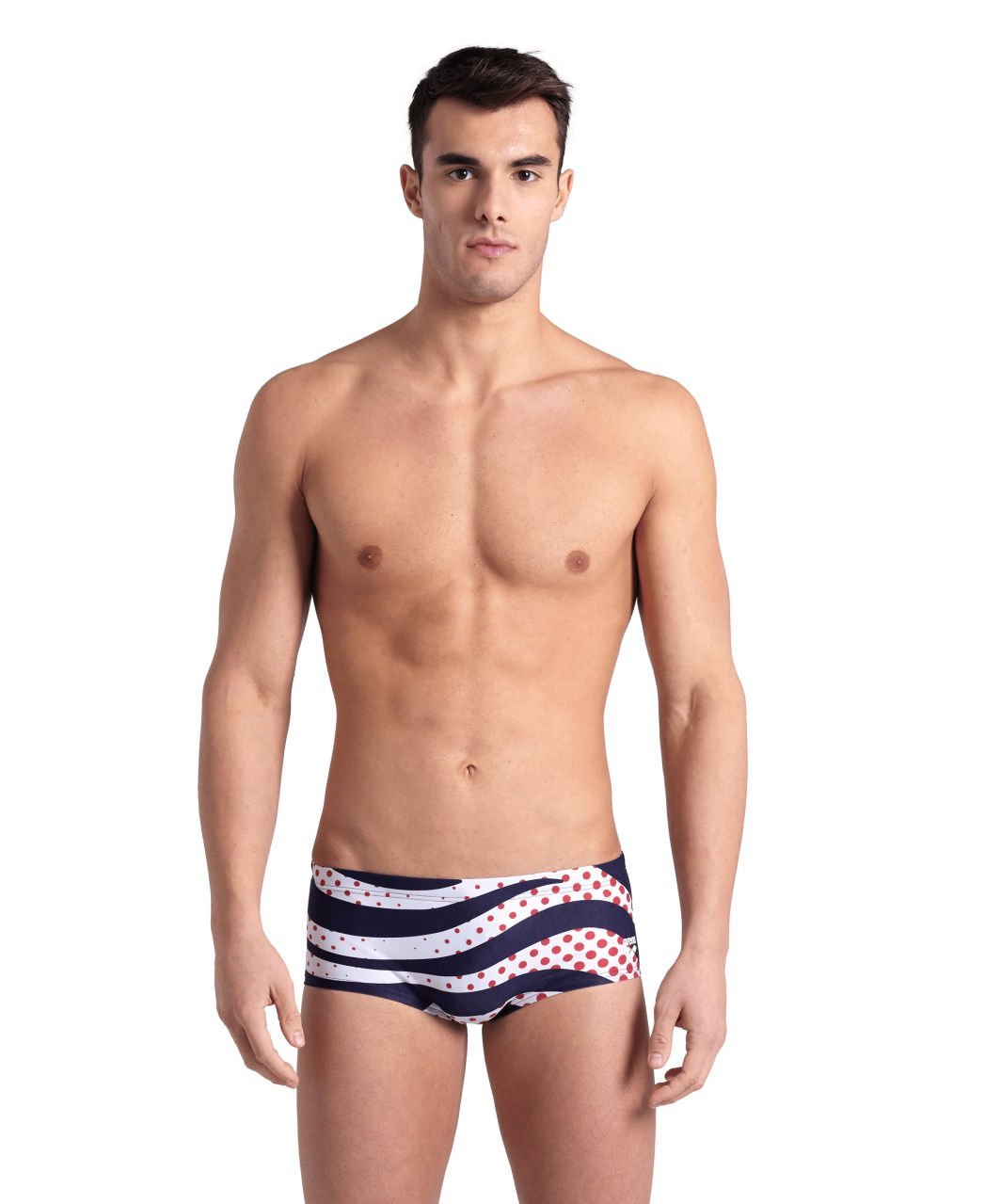 MENS ARENA MULTI STRIPES SWIM LOW WAIST/NAVY ERKEK MAYOSU