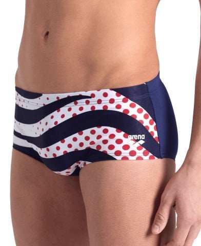 MENS ARENA MULTI STRIPES SWIM LOW WAIST/NAVY ERKEK MAYOSU