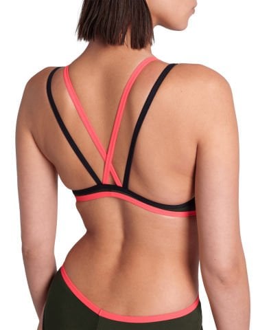 W ARENA DOUBLE CROSS BACK/DARK SAGE-BLACK-FLUO RED KADIN MAYOSU
