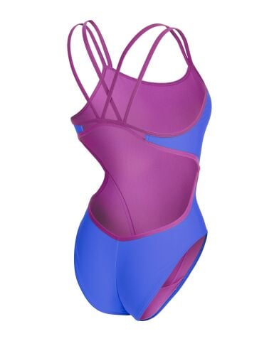 Women's Swimsuit Arena Hyperflow Double Cross Back Imperial Blue Kadın Mayosu