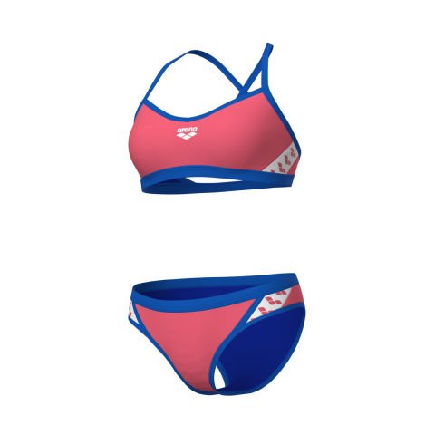 WOMENS ARENA ICONS BIKINI/BRIGHT CORAL-BLUE RIVER KADIN BİKİNİ