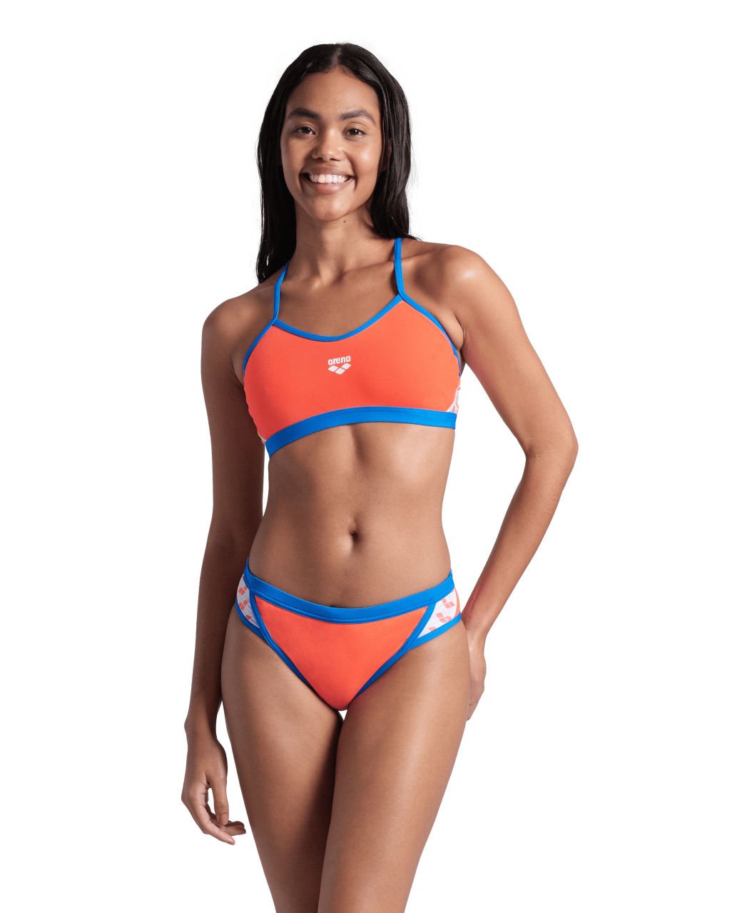 WOMENS ARENA ICONS BIKINI/BRIGHT CORAL-BLUE RIVER KADIN BİKİNİ