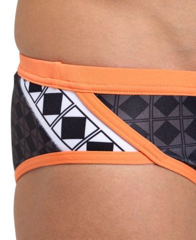 MEN'S ARENA 50TH SWIM BRIEFS ERKEK YÜZÜCÜ MAYOSU/BLACK-NESPOLA