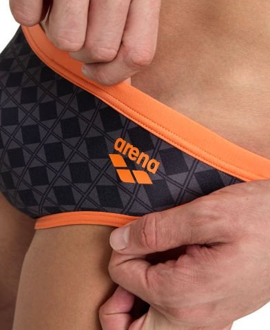 MEN'S ARENA 50TH SWIM BRIEFS ERKEK YÜZÜCÜ MAYOSU/BLACK-NESPOLA