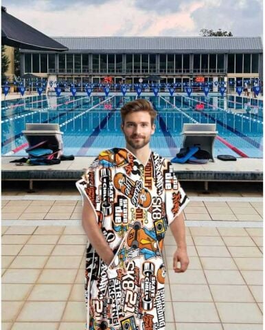 Neffa Unisex Havlu Panço Yüzücü Yarış Antrenman Ha