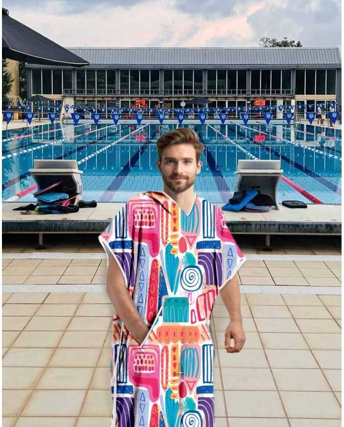 Wave Unisex Havlu Panço Yüzücü Yarış Antrenman Hav