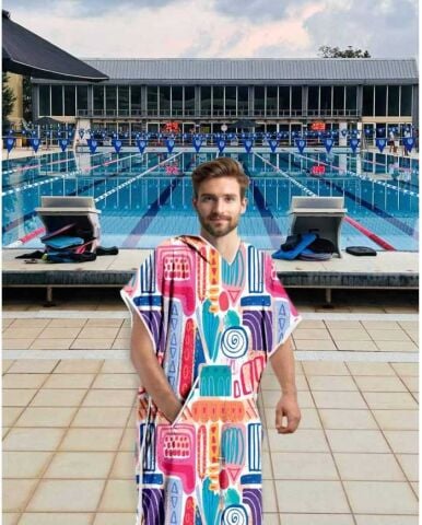 Wave Unisex Havlu Panço Yüzücü Yarış Antrenman Hav