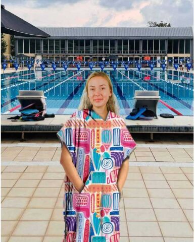 Wave Unisex Havlu Panço Yüzücü Yarış Antrenman Hav