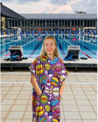 Pans Unisex Havlu Panço Yüzücü Yarış Antrenman Hav
