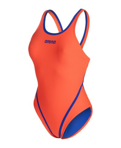Women's Swimsuit arena Hyperflow Tech Back Sunset-Neon Blue Kadın Mayosu