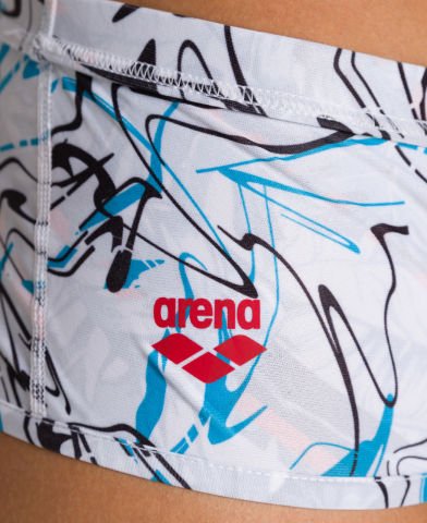 M FLORAL LOGO REVERSIBLE LOW WAIST SHORT ERKEK YÜZÜCÜ MAYOSU