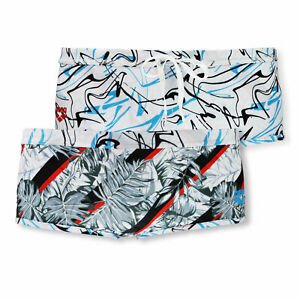 M FLORAL LOGO REVERSIBLE LOW WAIST SHORT ERKEK YÜZÜCÜ MAYOSU