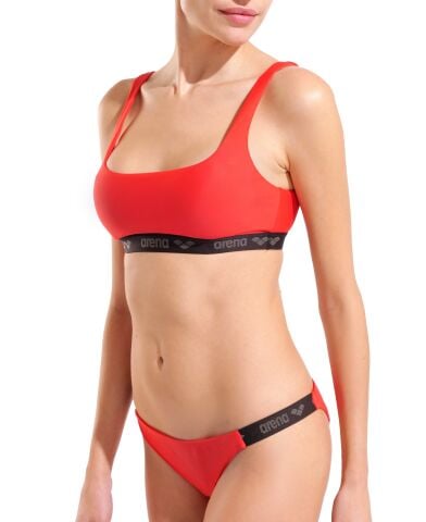 W ARENA ELASTIC SOLID BIKINI BANDEAU LADYBUG Kadın Bikini Takımı